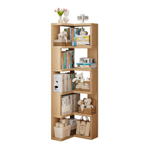 ZHUSHANXIA | Floor-standing Corner Childrens Picture Book Shelf
