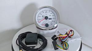 ELING 85mm 4in1 Oil Press 0-150PSI Water Temp Fuel Level Voltmeter with 120 200 km/h MPH GPS Speedometer Tachometer 12V for Auto