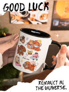 Cốc Cà Phê Gốm Sứ Hình Chú Chó Dễ Thương 330ml Quà Tặng Sinh Nhật Cho Bạn Thân Cốc Đựng Nước Bằng Sứ Tráng Men Trung Quốc