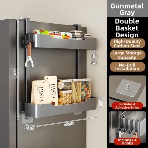 Refrigerator Side Multi-purpose Storage Rack