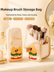 SIVASS | Multi-functional Sectioned Cosmetic Brush Organizer Bag