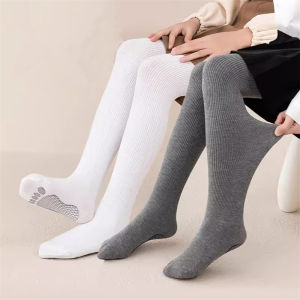 3-15 Years Kids Spring Autumn Childrens Solid Color Stripe Pantyhose Girls Leggings Dance Tights