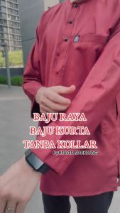 Kurta Lelaki Dewasa Long Sleeve Round Neck -No Collar -Tanpa Kolar (Ready Stock)
