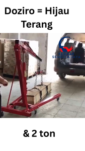 DOZIRO Engine Crane Dongkrak 2 Ton Kren Shop Crane Alat Pengangkat Hydraulic Hidrolis Lifting Mesin Mobil Truck 2TON 2000 KG