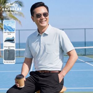 LAOYECHE | Áo Polo Tản Nhiệt Tay Ngắn cho Bố