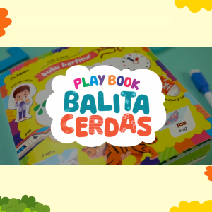 (Bonus Spidol) Playbook Balita Cerdas - Buku Aktivitas Anak Berfitur - Boardbook Wipe and Clean