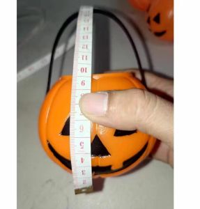 Halloween basket mini size pumpkin and skull design basket for trick or treat kids