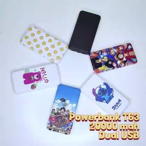 Mivok Stitch Powerbank 20000 mAh Lucu Powerbank Fast Charging Slim Power Bank