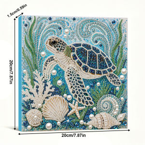 Self-Adhesive Pearl Bead Painting Kit with Frame 3D Bead Art Complete Tool Set for Home Wall Decor Living Room Beginners Adults