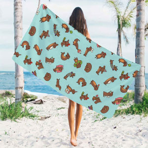 BILIBILI | Dachshund Beach Towels Ultra Lightweight Quick Drying Super Absorbent Summer Essential Fast-Drying Towel for Beach