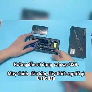 ⚡Miễn Phí Vận Chuyển⚡Bộ súng hàn có thể sạc lại USB Bộ bút hàn không dây 5V có thể sạc lại trong gia đình-bộ đồ đen