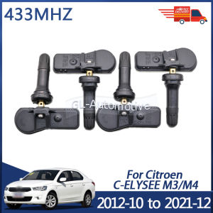 4PCS 433MHZ TPMS Tire Pressure Sensor For Citroen C-ELYSEE 2012-2021 9802003680 9811536380