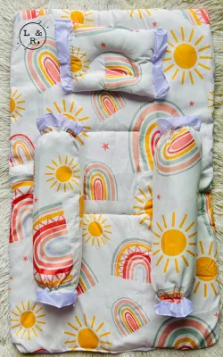 (4) 5in1 Regular Cribset for baby Mattress for Newborn Baby Infant Baby Baby Bed Set Comforter
