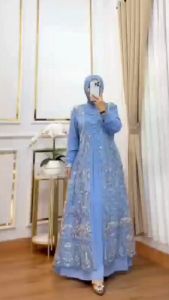 Alana Dress Ceruty Mix Tile Garden Dress dewasa terbaru 2025 Dress brukat kondangan Dress lebaran