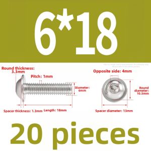 BAIRUITE | Hex Socket Rounded Head with Washer Screw