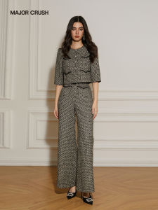 Retro Elegant Classic Check Two Piece Suit