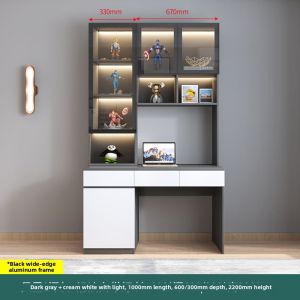 Weimei | Twin Modern Luxury Computer and Study Desk with Shelves