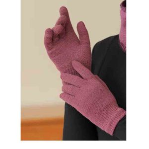Warm Thermal Insulated Knitted Hat for Elderly Women