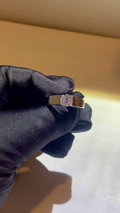 Vvi Moissanite Mens Ring แหวนเงินแท้ 925 เพชรโมอีส ชาย คู่รัก ของขวัญแฟน vvs/D ใบรับรองGRA 1ct