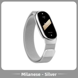 Uhada | Magnetic Closure Milanese Loop Strap Compatible With Xiaomi Band 10 9 8
