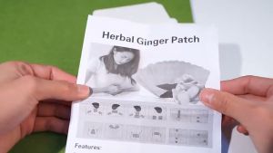 100Pcs Herbal Ginger Patch Promote Blood Circulation and Knee Neck Back Pain Relief Improve Sleep