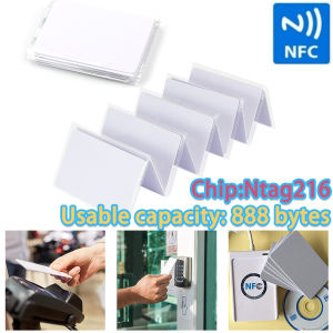 Ntag216 NFC Cards Printable NFC 216 Card 888 Bytes Memory iOS Compatible  Digital Business NFC Tags for All NFC Enabled Devices