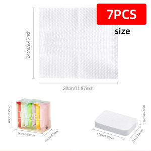 7/14PCS Compressed Disposable Towel Travel Portable Facial Cleaning Towel Thickened Wet Dry Dual Use Travel Essential Travel