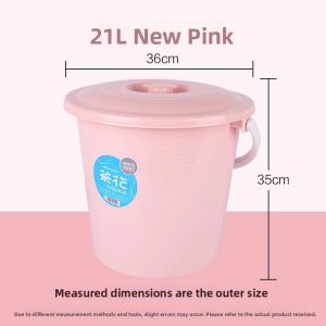 CHAHUA | Thick Durable Plastic Bucket with Lid for Water Storage and Laundry