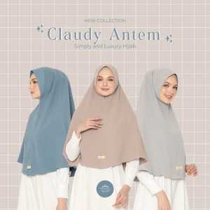 KHIMAR CLAUDY PED ANTHEM VALENSHAQUEEN HIJAB BAHAN CRINKLE CORAK TERBARU JILBAB IKKA MEMEI