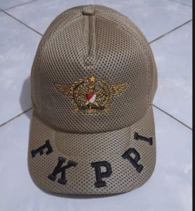 Topi Jala Jaring Fkppi Krem Bordir