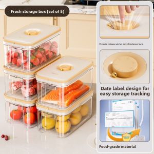 ASCOR | Food-Grade Vacuum Storage Box for Vegetables and Eggs