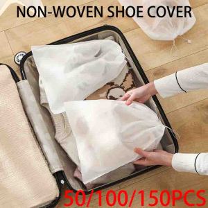 50-150 PCS Home Portable Shoe Storage Bag Non-Woven Fabric Anti Yellowing Shoe Cover Shoe Washing Bag Moisture-Proof Shoe Bag