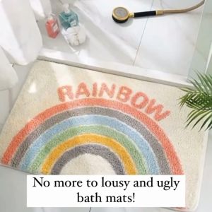 Modern style Tufted High Quality Bathroom Mat |  Bathroom Rugs | Anti-slip Mats | High Absorbdent Bathroom Mats | Water Absorbent mats | Toilet Mat | Speckled Space