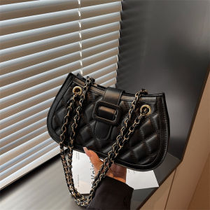 Túi Đeo Chéo Da Thời Trang Thu Đông Túi Đeo Vai Đơn Thời Trang Pháp Cho Nữ Túi Đựng Đồ Dưới Cánh Tay Có Khóa Kéo Túi Đeo Chéo Phong Cách