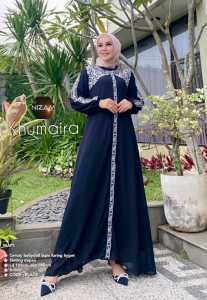 Khumaira Gamis Wanita Ceruti Babydoll Lapis Furing Fit to XL