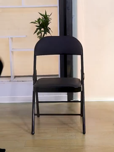 Folding back chair sturdy home leisure portable office chair computer chair dormitory study chair