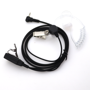 New 2.5mm FBI Acoustic Tube Earpiece Headset Mic PTT for Motorola Talkabout Radio TLKR T80 T60 T3 T5 T7 MR350R MD200
