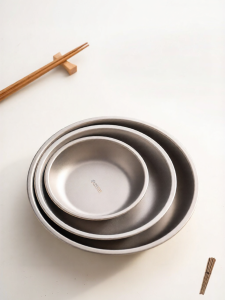 onlycook | Pure Titanium Food Grade Antibacterial Baby Dining Plate