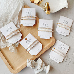 Korean Style Pearl Side Hair Clip Bangs Clamp Simple Elegance Hair Card Matched Pair Alloy Plated Silver Gold Edge Clamp