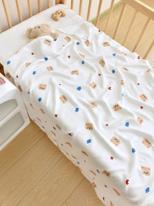 Newborn Baby Bamboo Fiber Ice Silk Thin Blanket Cool Sensation Summer Air Conditioned Kindergarten Childrens Small Quilt Cover