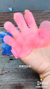 READY STOCK Silicone Pet Comfortable Massage Shower Glove Pet Massage Brush Pet Gloves Pet Shower Comb