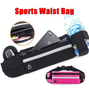 Sports Waist Bag Running Gym Cycling Pouch Gym Marathon Waist Packs Waterproof Reflective Strips Belly Bag Running Waist Pouch Bag Pocket Outdoor Sports Fitness 运动腰包