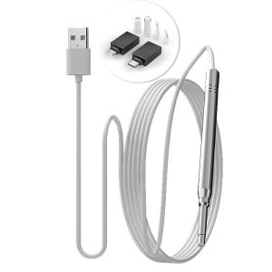 TYPE-C Otoscope Camera Ear Cleaning Endoscope Micro USB 3.9mm/5.5mm USB C Visual Ear Pick Ear Spoon 6LEDs for Android Phones PC