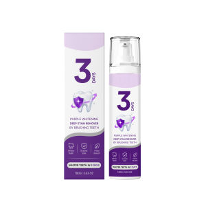 oralhoe | Oralhoe Purple Whitening Mousse Toothpaste Deep Oral Clean Remove Plaque Tartar Stains Fresh Breath Oral Hygiene Teeth Care Tool