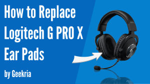 Geekria Cooling Gel Replacement Ear Pads for Logitech G Pro G433 G233 Headphones Earpads Ear Cushion Ear Cover Ear Muff Ear Cups(Extra Thick/Black)