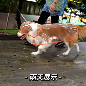 Dog Raincoat Windproof And Waterproof Transparent Raincoat Suitable For Various Breeds Of Dogs