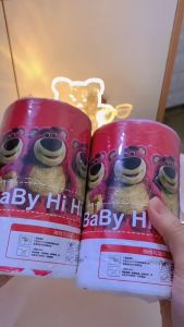 Cuộn 70-100 Túi rác gấu dâu. Túi rác dây rút tiện dụng không mùi