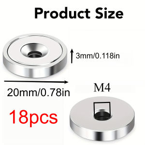 15x3-M4/15x5-M4/20x3-M4-countersunk hole strong refrigerator magnet widely used in whiteboards kitchens warehouses departure DIY