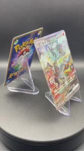 Takara Tomy | 2pcs/set Anime PTCG DIY Self-made SAR Collectible Card Reshiram ex Fire Type Zekrom ex Electric Type Game Cards Birthday Gift
