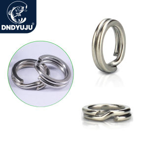 Split Rings Fishing 50~100Pcs Stainless Steel Lure Rings Saltwater Terminal Tackles Split Rings Fishing Connectors Snap Rings